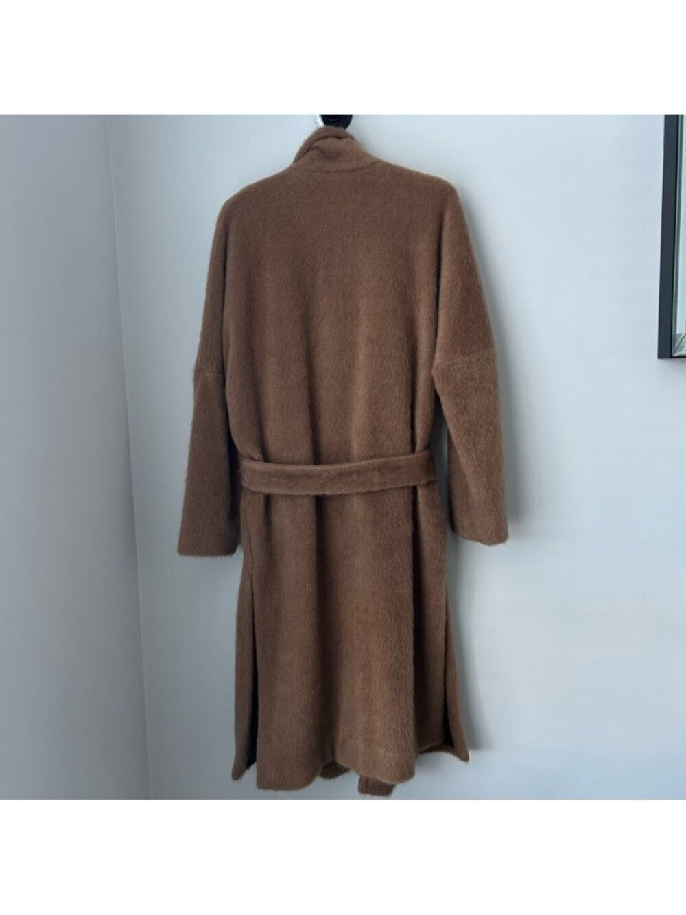 Zara Fuzzy Belted Robe Coat - Picture 3 of 10
